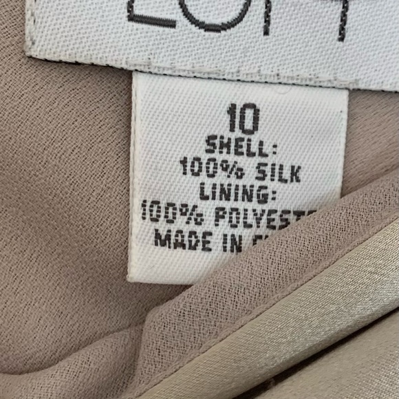 Ann Taylor LOFT 100% silk skirt SIZE 10 - Picture 5 of 5